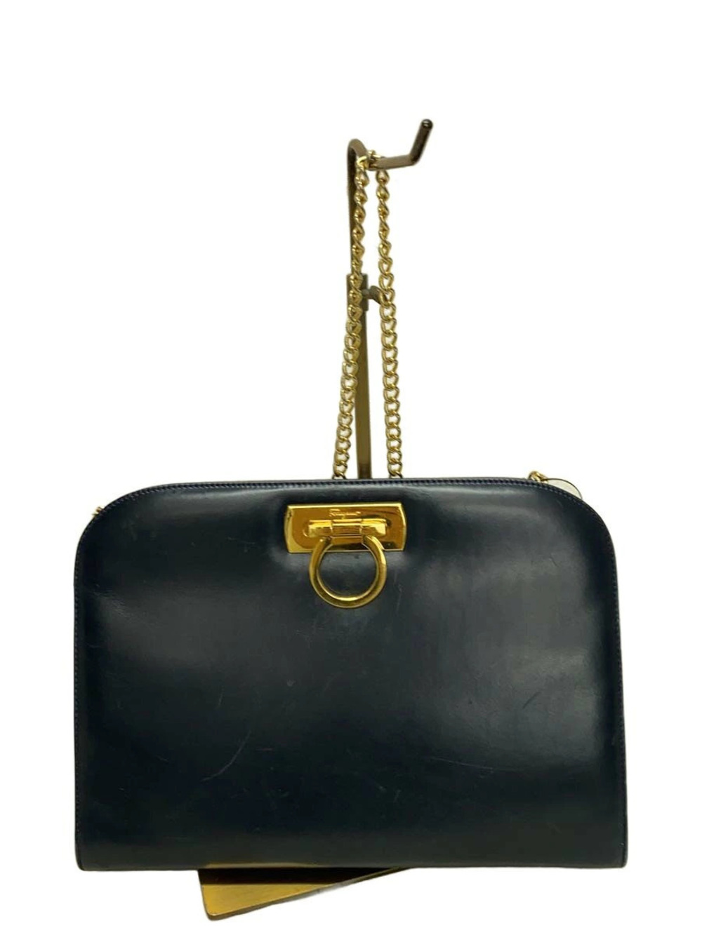 Salvatore Ferragamo Shoulder Bag Leather Black